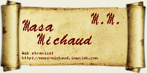 Maša Michaud vizit kartica